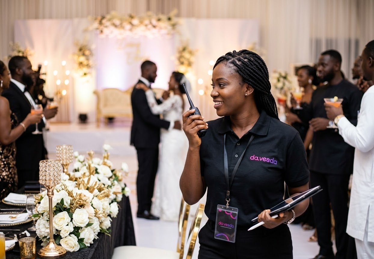 Da.Veeda lead coordinator at a wedding site